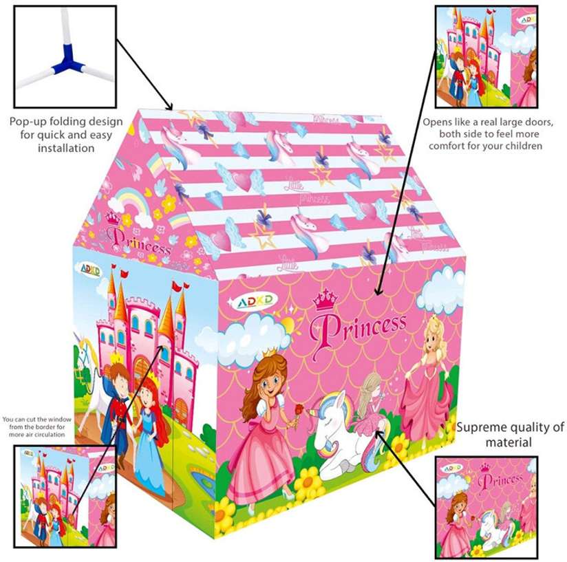 Light Weight ,Princess Castle Tent House Tent for Kids Made in