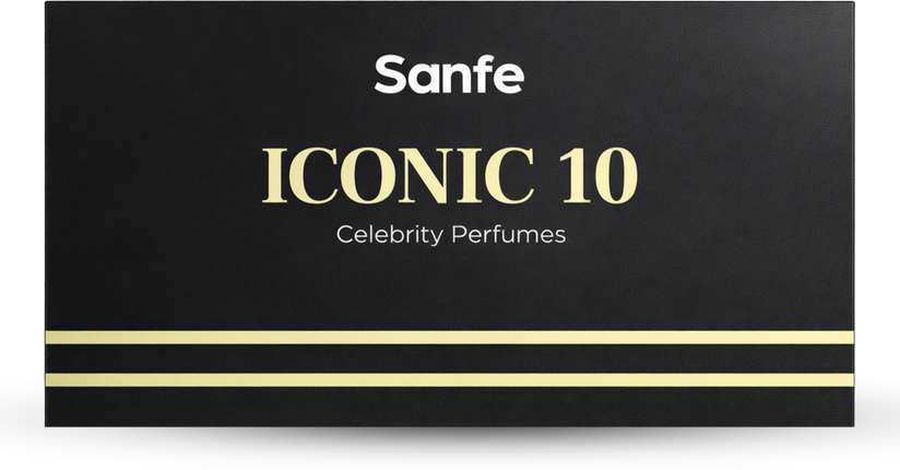 Shopsy Sanfe Iconic 10 Celebrity Perfume Gift Set 100ml - Image 3
