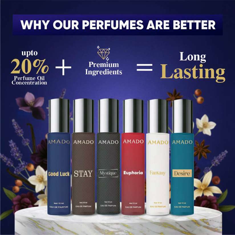 Shopsy Amado Luxury Perfume Gift Set Pack of 6 · 10 ml (60 ml total) - Image 4