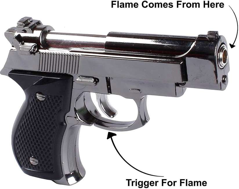 Lovato FIRST QUALITY GUN SHAPE Iron Electronic Gas Pocket Lighter Price in India - Buy Lovato FIRST QUALITY GUN SHAPE Iron Electronic Gas Pocket Lighter online at Shopsy.in - Image 7