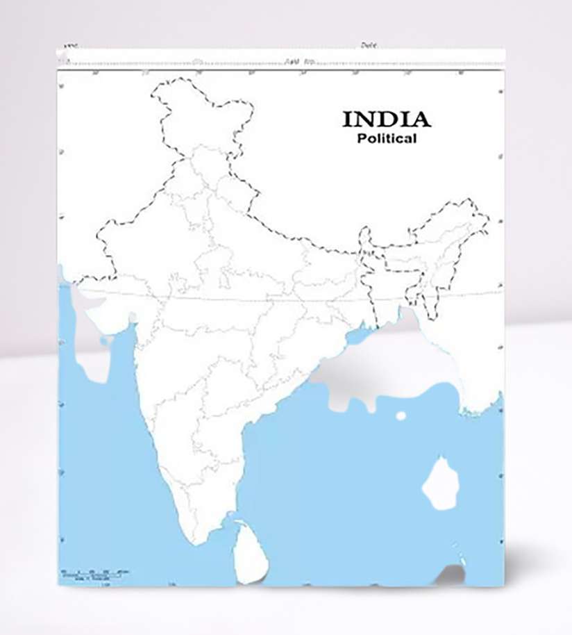 India Map Outline A4 Size India Map Political Map Map Outline 480x367