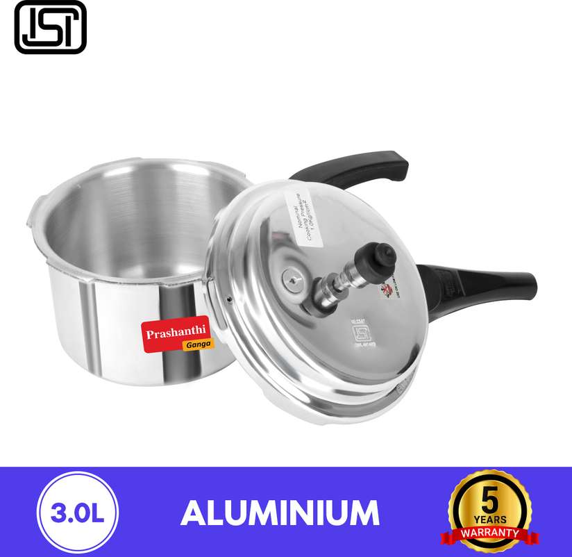 Launch Offer Litres Aluminium Pressure Cooker, years warranty, ISI  Certified L Pressure Cooker