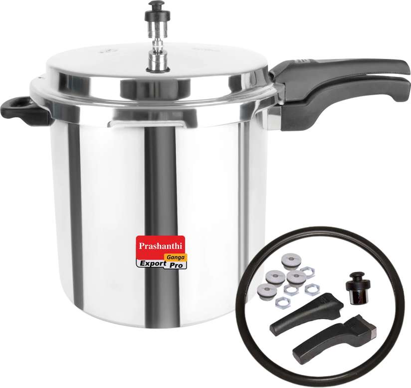 Cookware Ganga Pressure Cooker Price Export Quality 4mm, 12 Litres