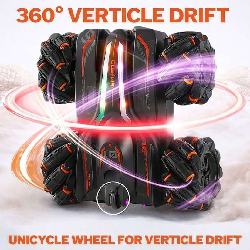Shopsy MEMOBEES Double Smoke 360° Drifter Stunt RC Car - Image 4