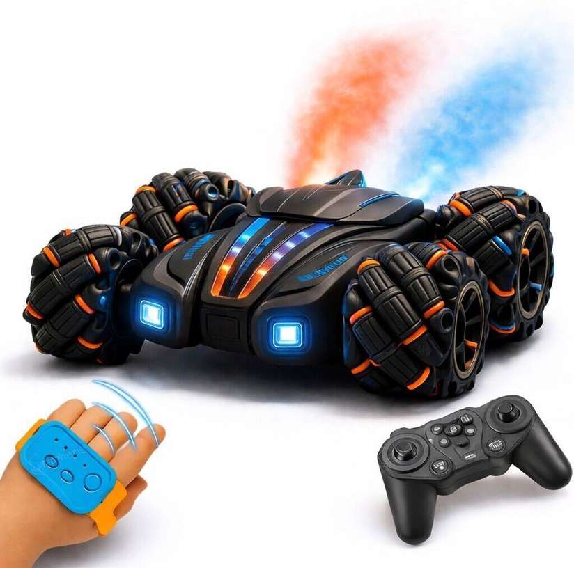 Shopsy MEMOBEES Double Smoke 360° Drifter Stunt RC Car - Image 2