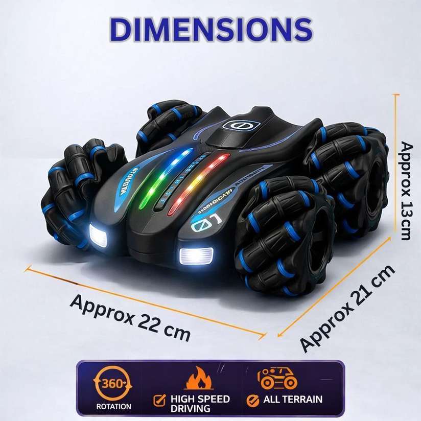 Shopsy MEMOBEES Double Smoke 360° Drifter Stunt RC Car - Image 5