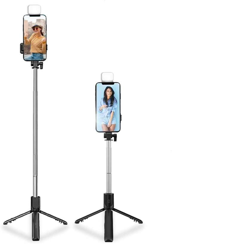 RENTOOR R1s Selfie Stick Best Lightweight Foldable 3-in-1 Multifunctional  Selfie Stick Tripod, Monopod Kit, Tripod Ball Head, Tripod Kit