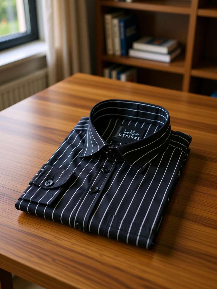 TIGERSNAKE Men Self Design Casual Black Shirt Price in India - Buy TIGERSNAKE Men Self Design Casual Black Shirt online at Shopsy.in - Image 2