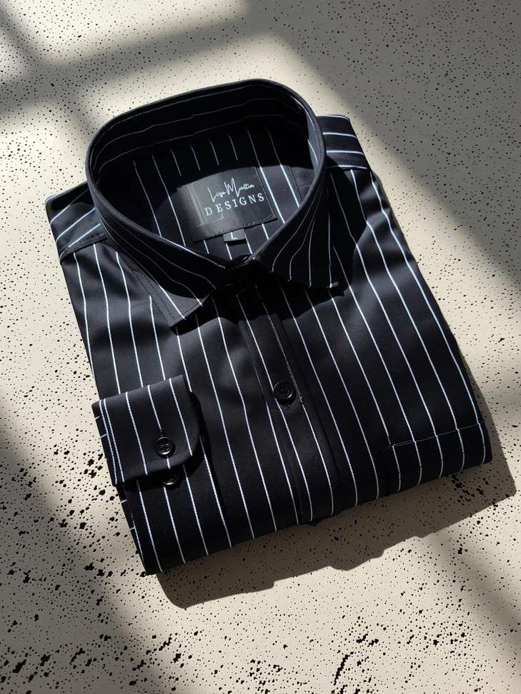 TIGERSNAKE Men Self Design Casual Black Shirt Price in India - Buy TIGERSNAKE Men Self Design Casual Black Shirt online at Shopsy.in - Image 3