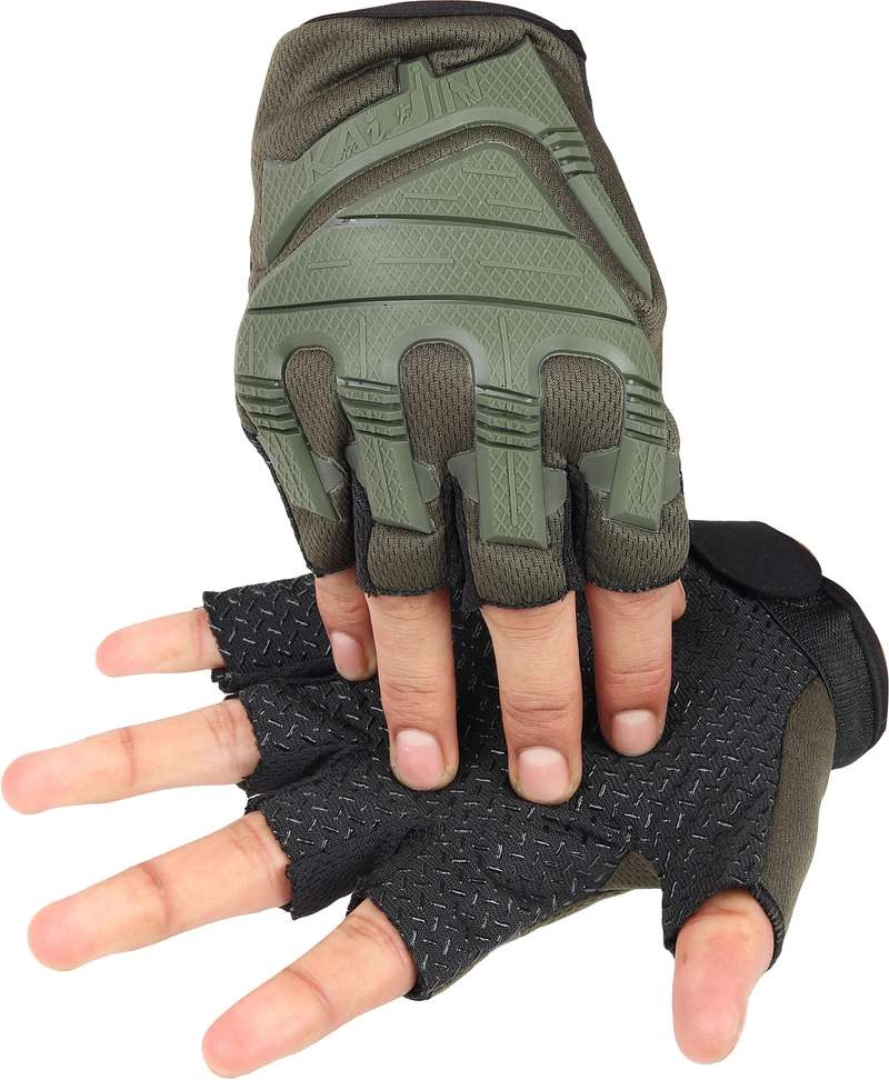 Winter Gloves Warm Finger Gloves Creeknest Half Finger Solid