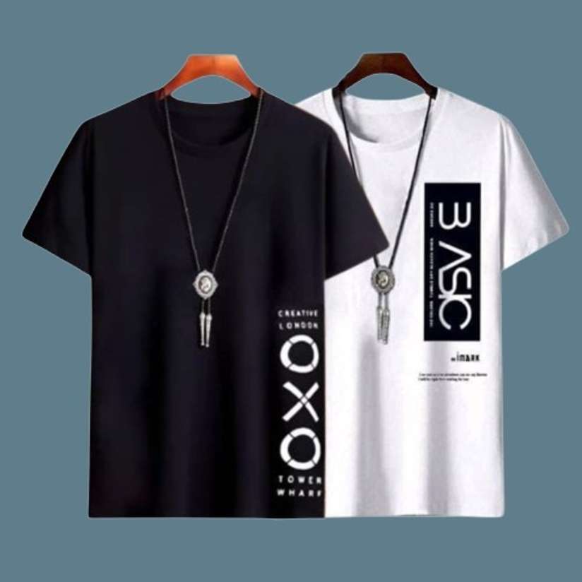 Shopsy Farlucci Printed Men Black, White T-Shirt - Image 3