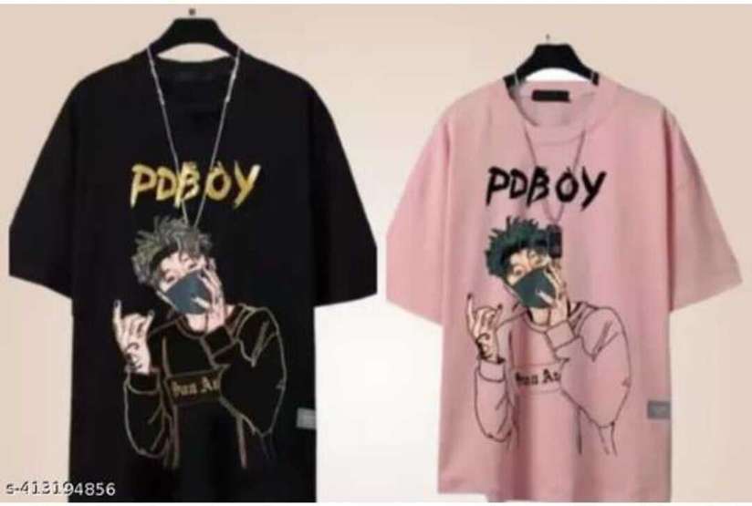 Shopsy VRMA Printed Men Black, Pink T-Shirt - Image 3