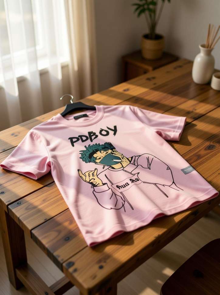 Shopsy VRMA Printed Men Black, Pink T-Shirt - Image 4