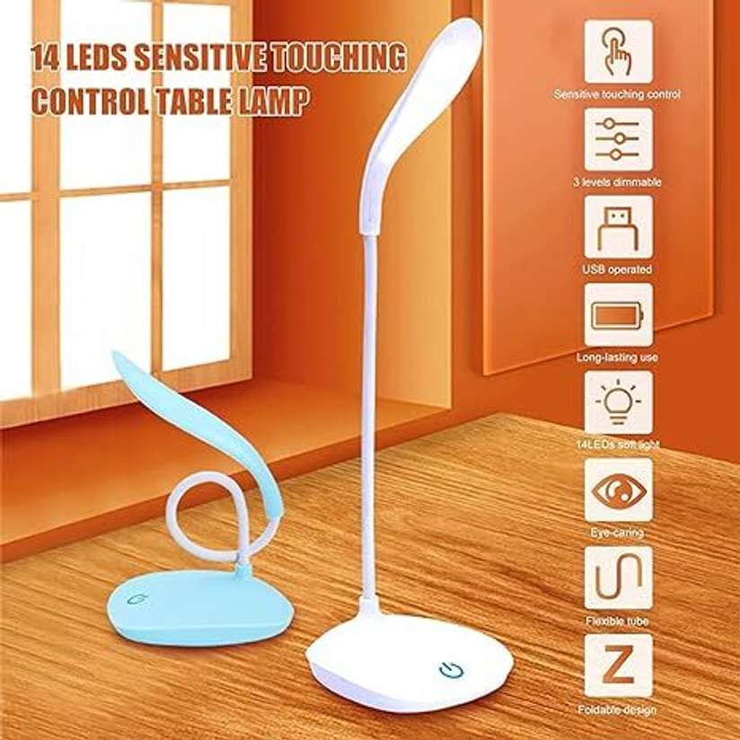 Portable LED Desk Lamp For Student Study With USB Recharging Cable