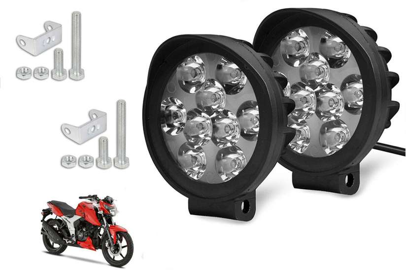 SHOP4U Waterproof Cap LED Light Head Lamp for TVS Apache RTR 160