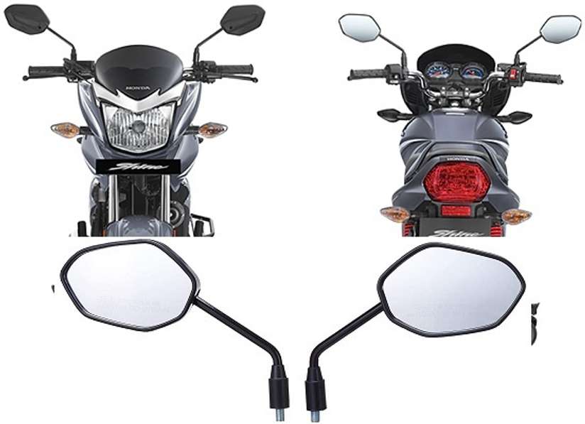 Mvaeshop Manual Rear View Mirror For Hero, Honda CB Shine, CB