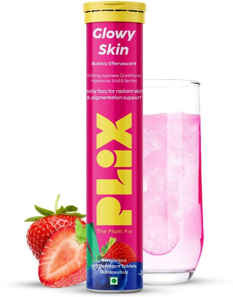 THE PLANT FIX PLIX Glutathione Skin Glow Effervescent Tablet 500mg for  Clear & Youthful Skin Price in India - Buy THE PLANT FIX PLIX Glutathione  Skin Glow Effervescent Tablet 500mg for Clear