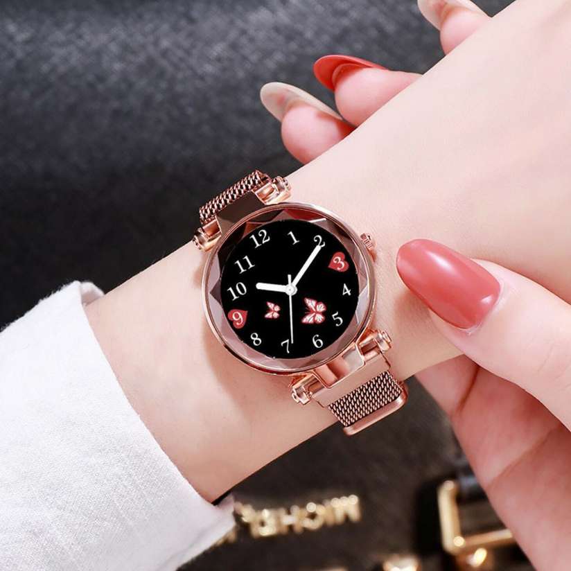 Kovonsh Fancy Bracelt Rose Gold Women wrist Watches for Girls