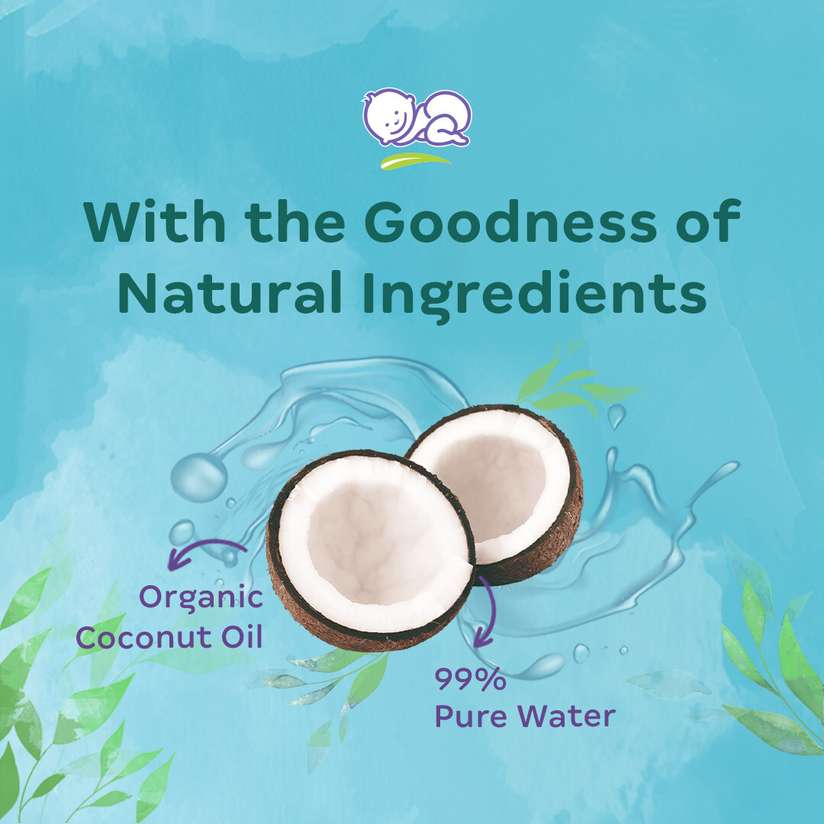 Himalaya Nature Touch Water Baby Wipes 99% Pure Water For