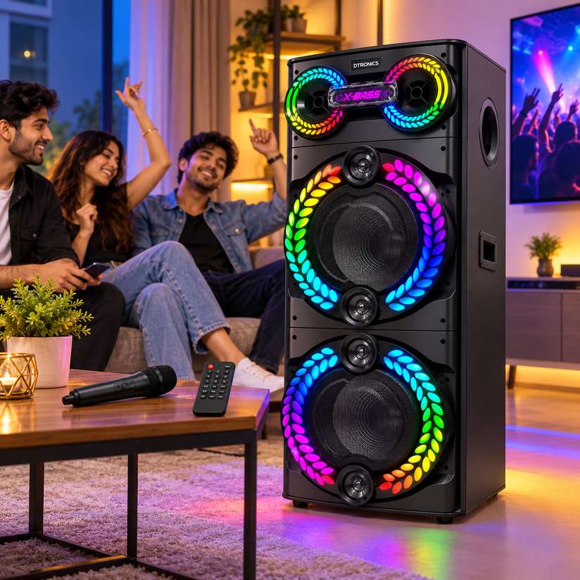 Shopsy DTRONICS DHOOM6SUPER 600W Bluetooth Tower Speaker - Image 6