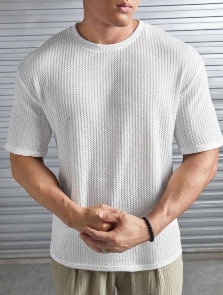 THE NEXT LEVEL Self Design Men Black, White T-Shirt Price in India - Buy THE NEXT LEVEL Self Design Men Black, White T-Shirt online at Shopsy.in - Image 5