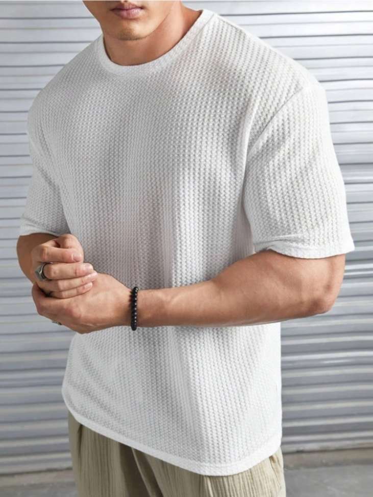 THE NEXT LEVEL Self Design Men Black, White T-Shirt Price in India - Buy THE NEXT LEVEL Self Design Men Black, White T-Shirt online at Shopsy.in - Image 6