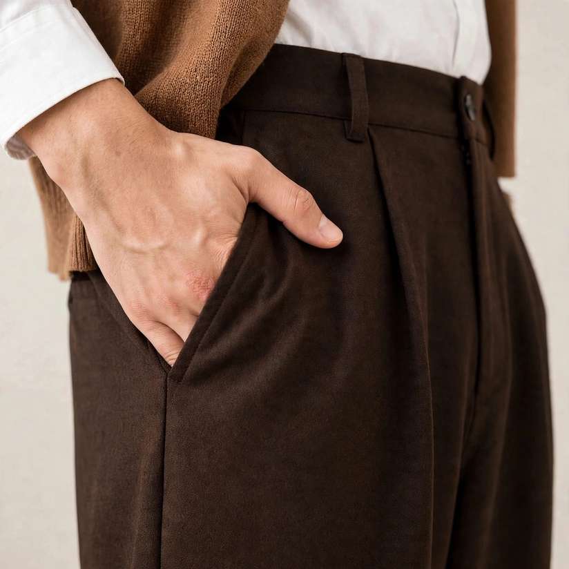Japanese Regular Fit Men Brown Trousers Price in India - Buy Japanese Regular Fit Men Brown Trousers online at Shopsy.in - Image 4