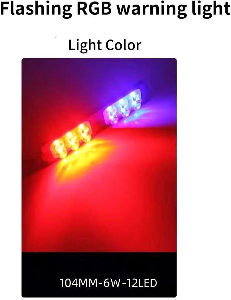 Shopsy TRYFLY TR4 Tail LED Police Red and Blue Light for Bike License - Image 5