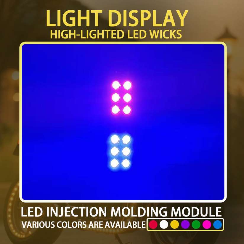 Shopsy TRYFLY TR4 Tail LED Police Red and Blue Light for Bike License - Image 6