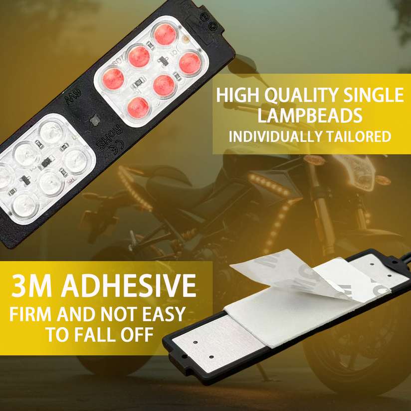 Shopsy TRYFLY TR4 Tail LED Police Red and Blue Light for Bike License - Image 4