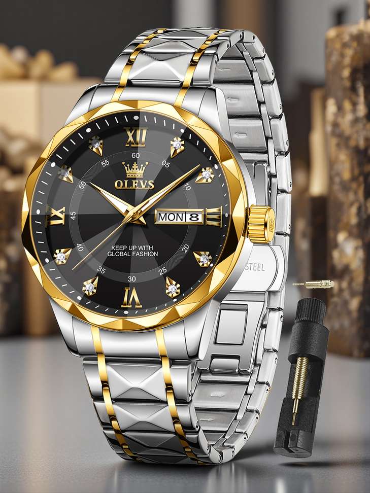 OLEVS Analog Watch - For Men - Buy OLEVS Analog Watch - For Men CIF-S-G5609GJ-JH Online at Best Prices in India | Shopsy.in - Image 3