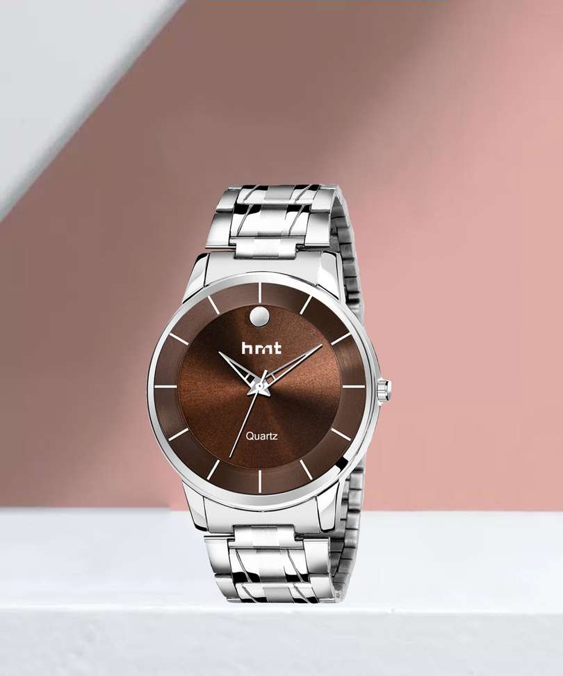 B9024 Stainless Steel Brown Watch For Men Wrist/Hands Watch Or