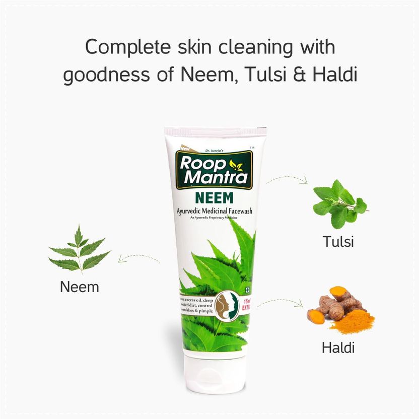 Roop Mantra Neem Face Wash Pack of 2 (115 ml) - Image 3