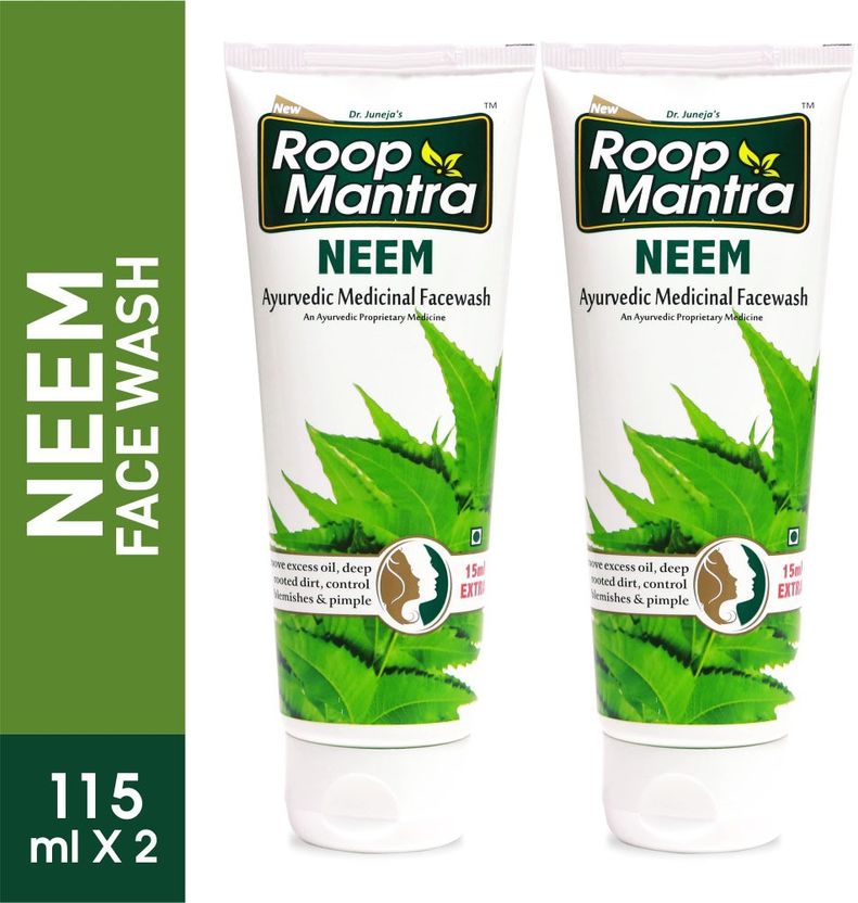 Roop Mantra Neem Face Wash Pack of 2 (115 ml) - Image 1
