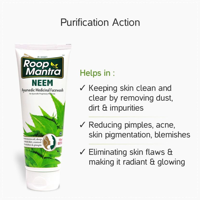 Roop Mantra Neem Face Wash Pack of 2 (115 ml) - Image 5