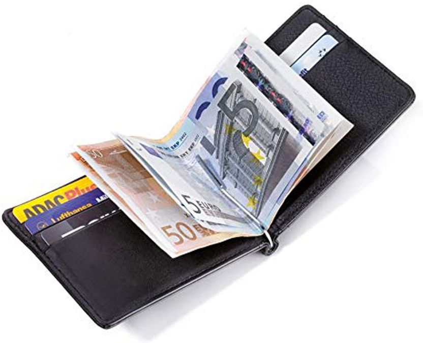 Zhanshi Men Black Genuine Leather Wallet - Image 3