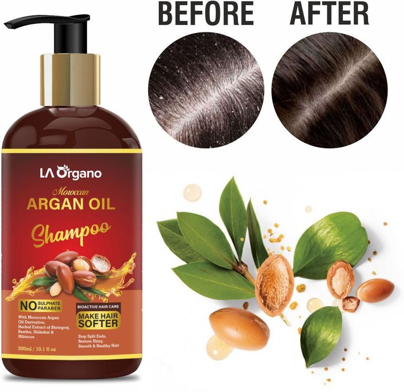 LA Organo Moroccan Argan Hair Shampoo - Image 5