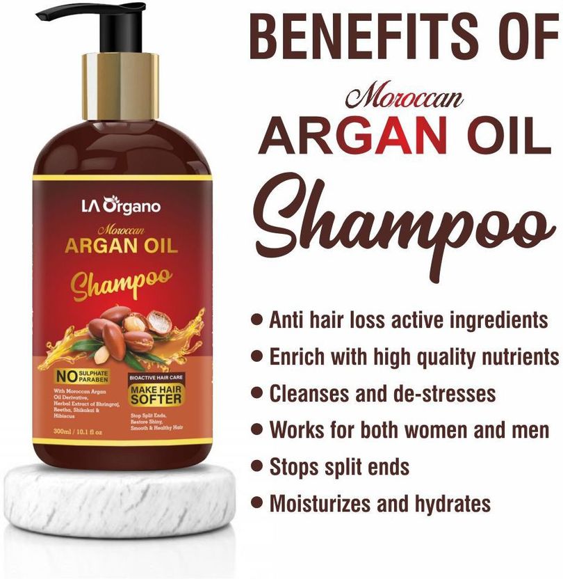 LA Organo Moroccan Argan Hair Shampoo - Image 6