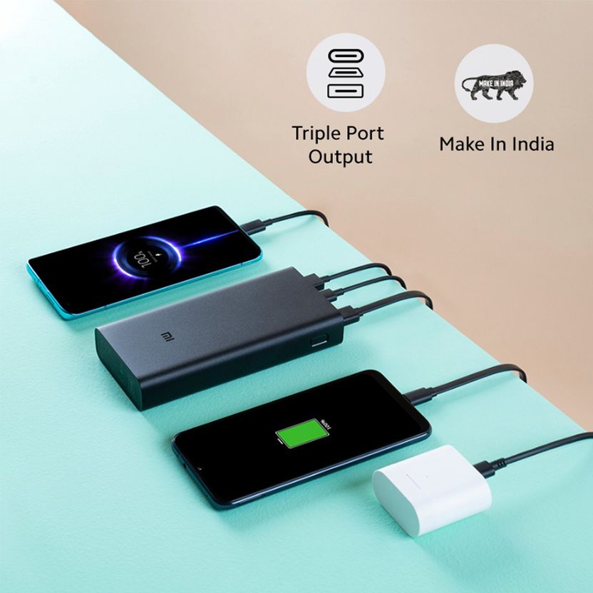 Mi 20000 mAh 18W Power Bank (Sandstone Black) - Image 8