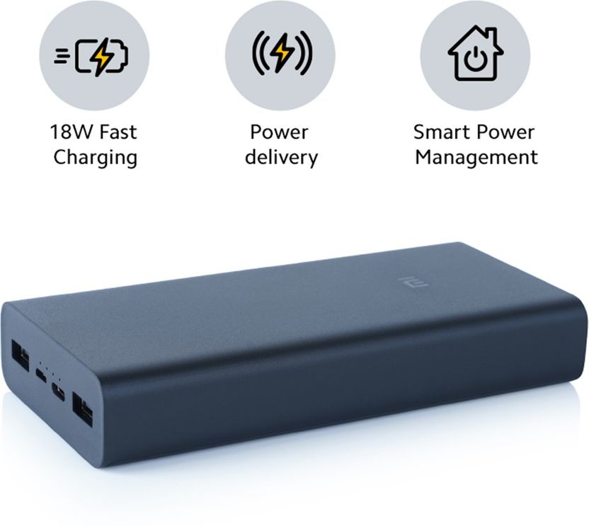Mi 20000 mAh 18W Power Bank (Sandstone Black) - Image 6