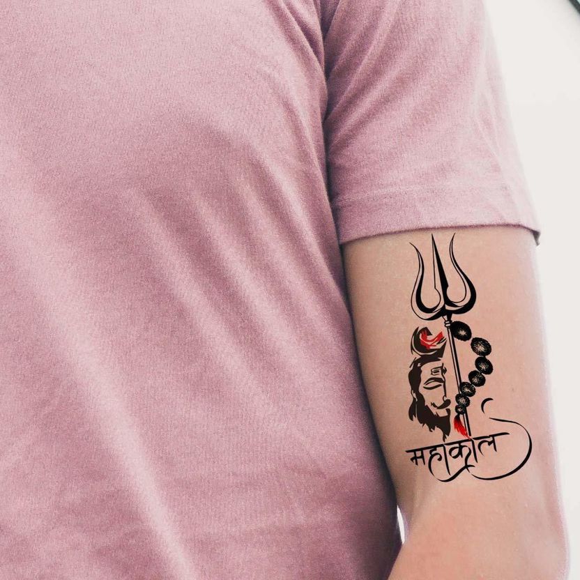 Ordershock Mahakal Trishul Temporary Tattoo - Image 2