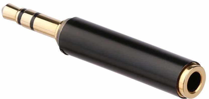 SYMFONIA Black 3.5mm 3-Pole to 4-Pole Audio Adapter - Image 2