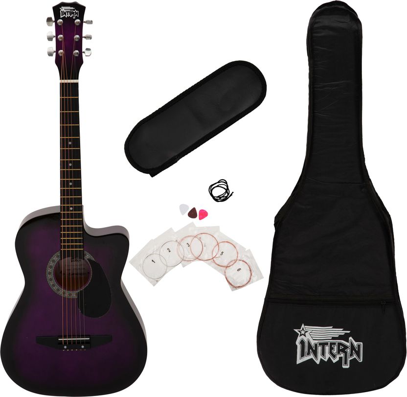 intern INT-38C-NT-G Acoustic Guitar - Image 9