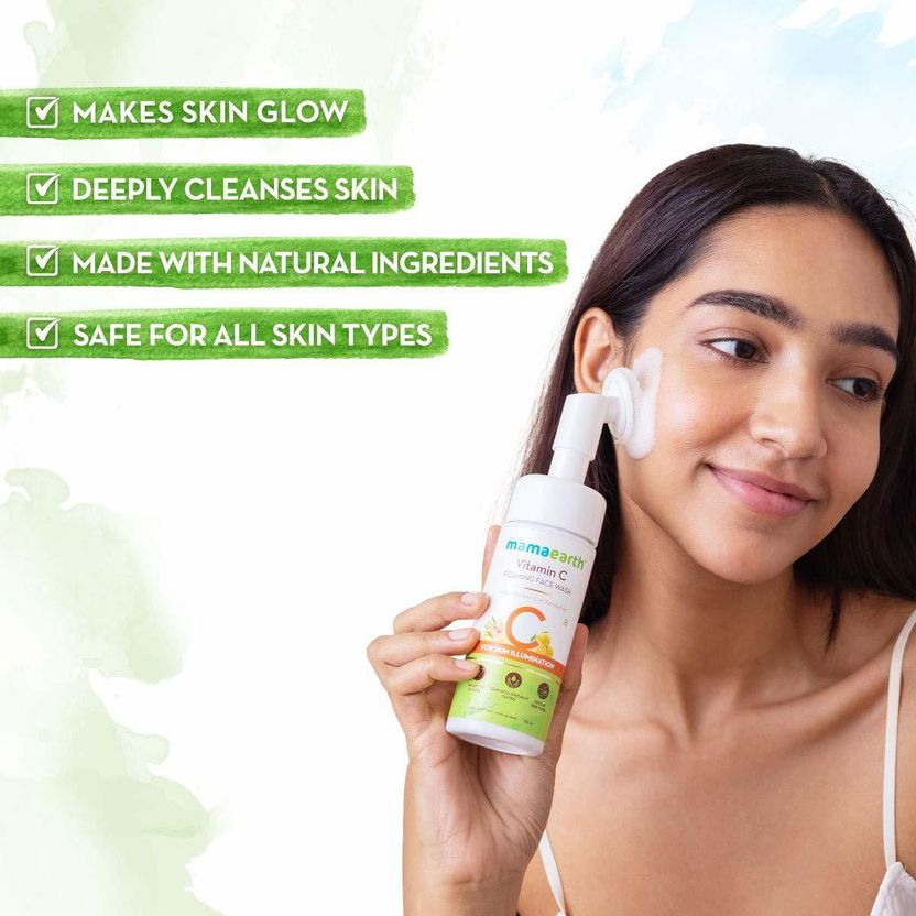 Mamaearth Vitamin C Foaming Face Wash 150ml - Image 9