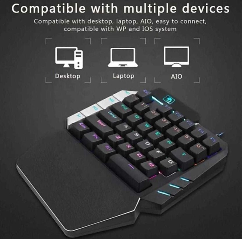BUYMORE 4 in 1 Bluetooth Gaming Keyboard Mouse Combo - Image 2