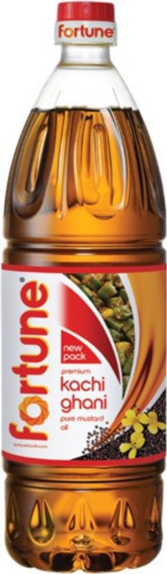 Fortune Premium Kachi Ghani Mustard Oil 1L - Image 1