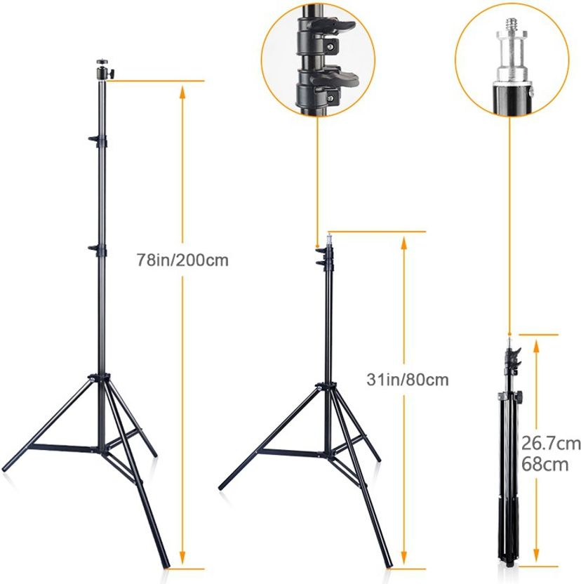 Wrapo Foldable Tripod with LED Ring Light - Image 4