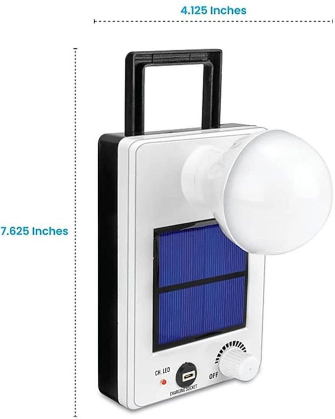 Glowish 12W Dual Charging Solar+Electric Lamp - Image 5