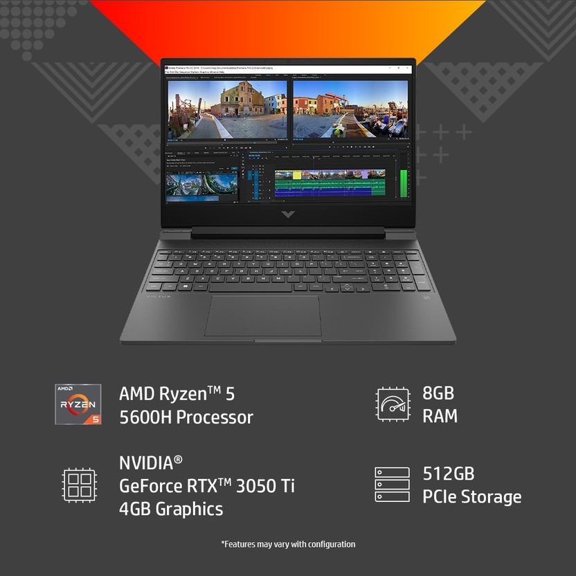 HP Victus AMD Ryzen 5 5600H 8GB 512GB SSD - Image 4