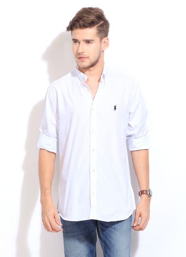 Polo Ralph Lauren Men Slim Fit Solid Shirt - Image 1